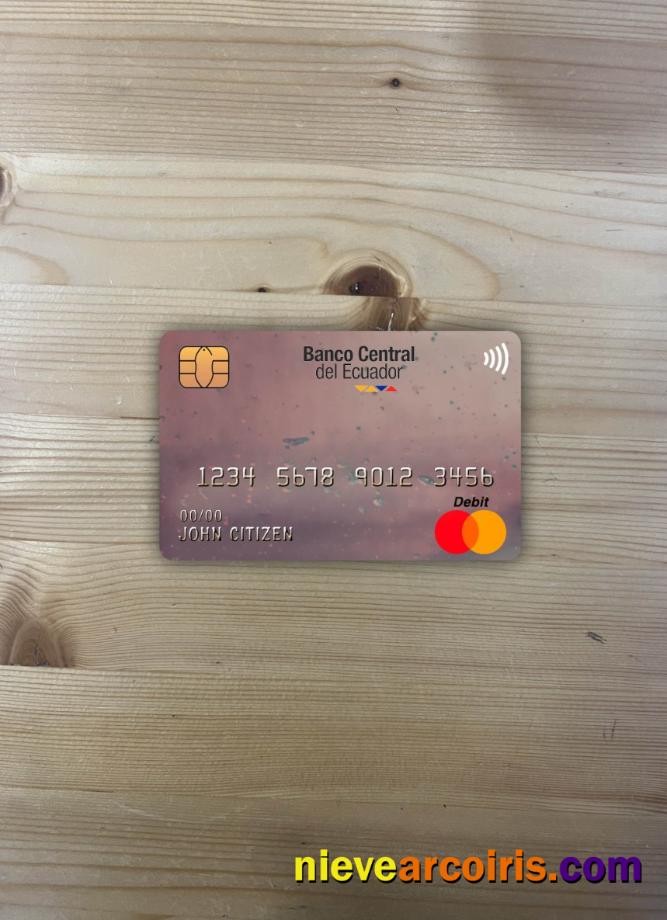 Ecuador Central bank master card photolook